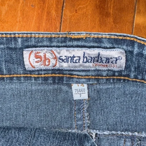 Vintage Y2K Santa Barbara Clothing Co Denim Lace Up Mini Skirt - Picture 3 of 6